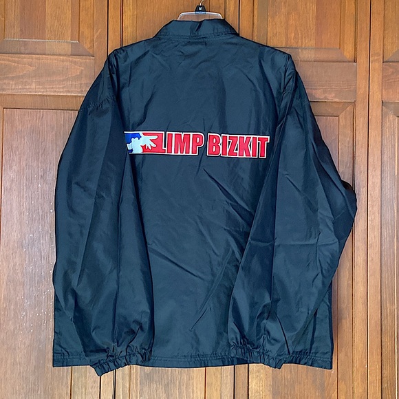 AUTHENTIC 90’S VINTAGE LIMP BIZKIT UNISEX BLACK WINDBREAKER~BY GIANT~LG - Picture 16 of 16